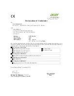 Предварительный просмотр 8 страницы Acer X27 User Manual