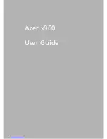 Acer X960 User Manual preview