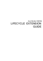 Acer XB253Q Lifecycle Extension Manual предпросмотр