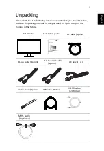 Preview for 13 page of Acer XB270H User Manual