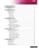 Preview for 3 page of Acer XD1150 Series Manual