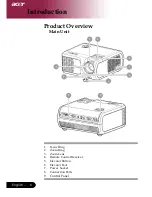 Предварительный просмотр 8 страницы Acer XD1170 Series Manual