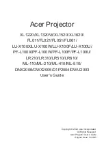 Acer XL1220 User Manual предпросмотр