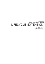 Acer XV253Q Lifecycle Extension Manual предпросмотр