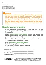 Preview for 2 page of Acer Z4697G User Manual