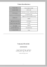 Preview for 12 page of acerpure aqua WP742-40W User Manual