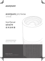 acerpure pro Series User Manual preview