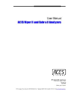 Preview for 1 page of ACES SYSTEMS Viper II User Manual