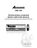 Acesonic AM-190 User Manual предпросмотр