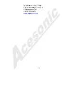 Preview for 20 page of Acesonic BDK-2000 User Manual