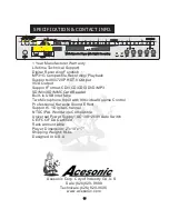 Preview for 22 page of Acesonic DGX-108 User Manual