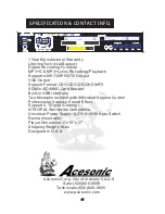 Preview for 24 page of Acesonic DGX-109 User Manual