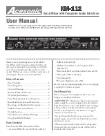 Acesonic KM-112 User Manual preview