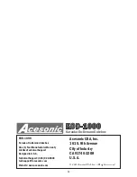 Preview for 28 page of Acesonic KOD-1000 User Manual