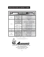 Предварительный просмотр 30 страницы Acesonic KOD-800 User Manual