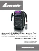 Acesonic PK-1248 Road Master Pro User Manual preview