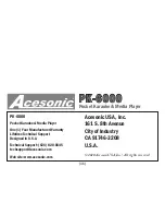 Preview for 46 page of Acesonic PK-6000 User Manual