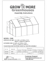 ACF Greenhouses 2533050 Assembly Instructions Manual preview