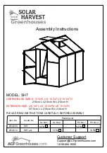 Preview for 1 page of ACF Greenhouses 2534100 Assembly Instructions Manual