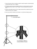 Предварительный просмотр 2 страницы ACF Greenhouses Collapsible Grow Light Stand Instructions