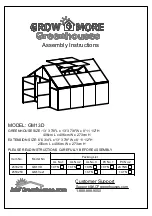 Preview for 1 page of ACF Greenhouses GROW MORE GM13D Assembly Instructions Manual