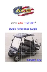 Preview for 1 page of ACG 2013 T-SPORT Quick Reference Manual