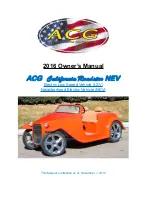 ACG California Roadster NEV 2016 Owner'S Manual preview