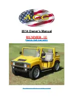 ACG HUMMER H3 2014 Owner'S Manual preview