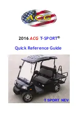 ACG T-SPORT 2016 Quick Reference Manual preview