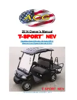 ACG T-SPORT NEV 2014 Owner'S Manual preview