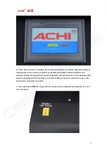 Предварительный просмотр 8 страницы ACHI IR12000 Manual