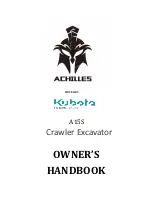 Preview for 1 page of achilles Kubota A15S Owner'S Handbook Manual