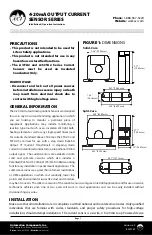 Предварительный просмотр 1 страницы aci A/CTA2 Series Installation & Operation Instructions