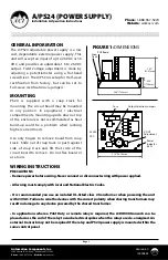 aci A/PS24 Quick Manual preview