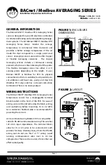 aci BACnet AVERAGING Series Installation & Operation Instructions preview