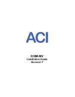 aci DSIM-MV Installation Manual preview