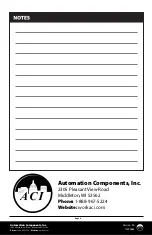 Preview for 4 page of aci DUCT TEMPERATURE Series Installation & Operation Instructions