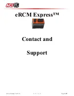 Предварительный просмотр 5 страницы aci eRCM Express Manual