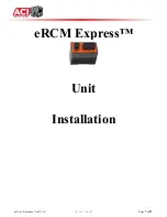 Предварительный просмотр 7 страницы aci eRCM Express Manual