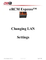 Предварительный просмотр 27 страницы aci eRCM Express Manual