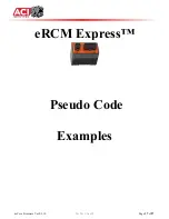 Предварительный просмотр 37 страницы aci eRCM Express Manual