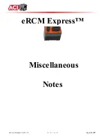 Предварительный просмотр 48 страницы aci eRCM Express Manual