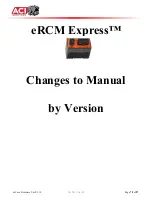 Предварительный просмотр 78 страницы aci eRCM Express Manual