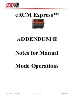 Предварительный просмотр 83 страницы aci eRCM Express Manual