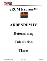 Предварительный просмотр 87 страницы aci eRCM Express Manual