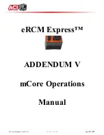 Предварительный просмотр 89 страницы aci eRCM Express Manual