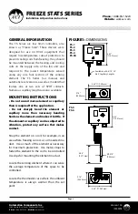 Предварительный просмотр 1 страницы aci FREEZE STATS Series Installation & Operation Instructions