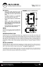 Preview for 1 page of aci MLP2 Series Assembly, Installation And Operation Instructions