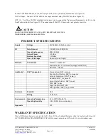 Предварительный просмотр 3 страницы aci MOD9200LON LONWORKS Installation And Operation Instruction