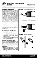 aci SUN SHIELD HUMIDITY Series Installation & Operation Instructions предпросмотр